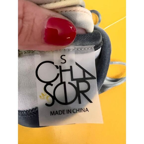 NEW Chaser Lounge Knit Strappy Back Bralette and Bike Shorts Set - Picture 14 of 16